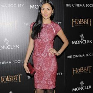 Yigal Azrouël | Celebrity Dress | Crimson Knee Length Jacquard Dress